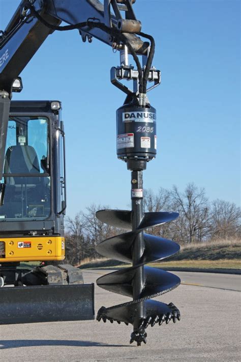 auger attachments for mini excavators|mini excavator post hole auger.